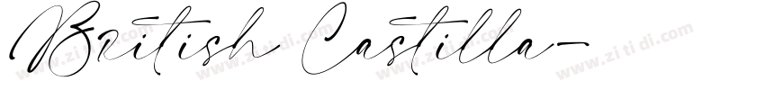 British Castilla字体转换
